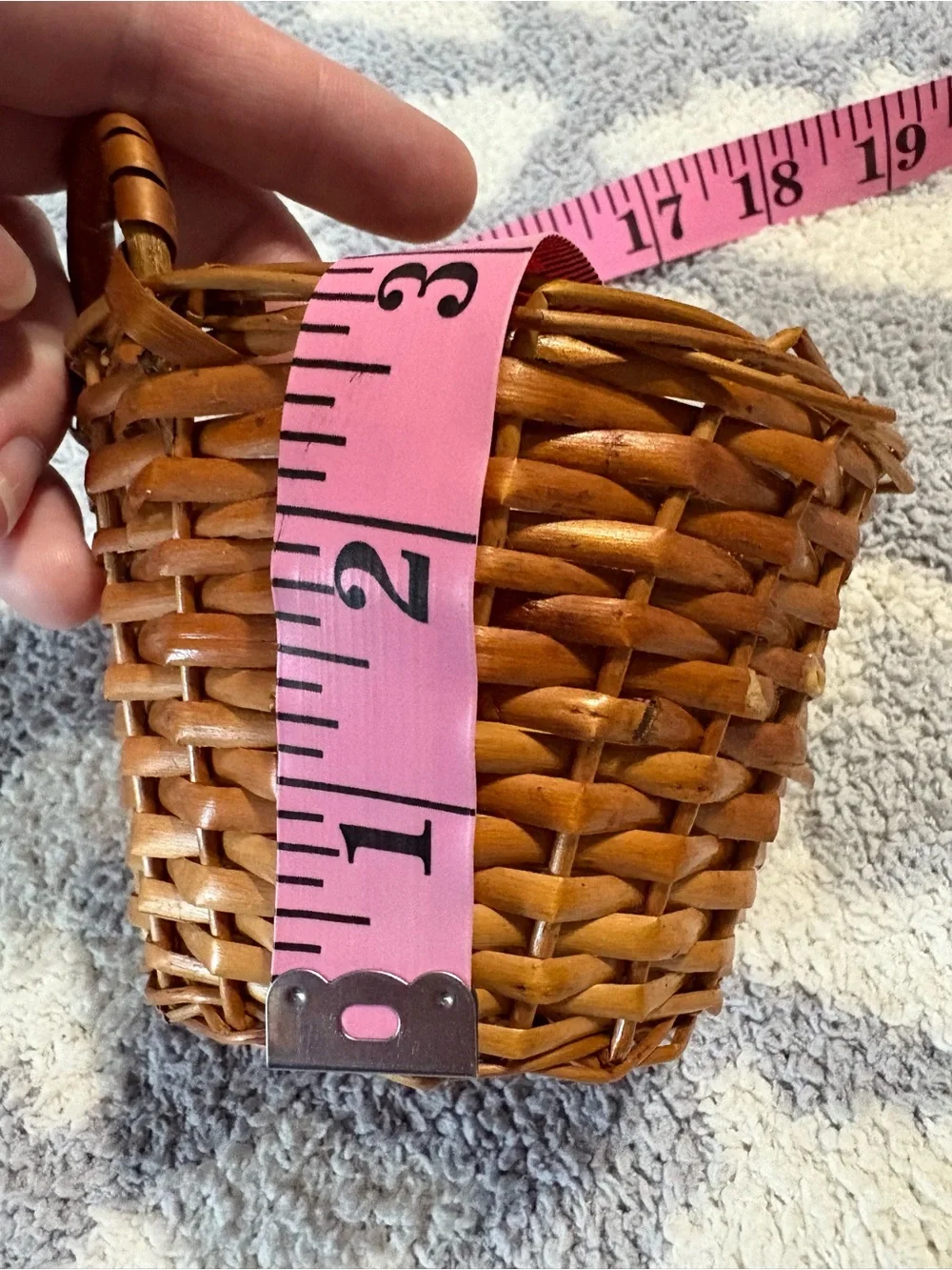 Vintage Mini Wicker Basket